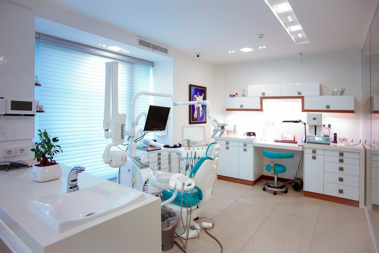 Bright, modern medical treatment room